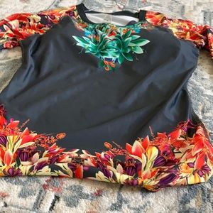 Sun protective long sleeve top.